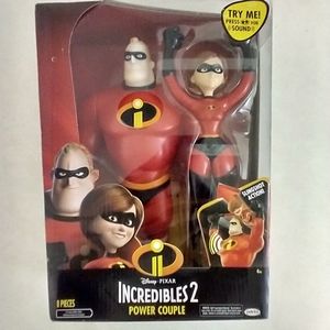 Disney Incredibles 2 Power Couple Slingshot Action & 45 Phrases/ Sounds NWT